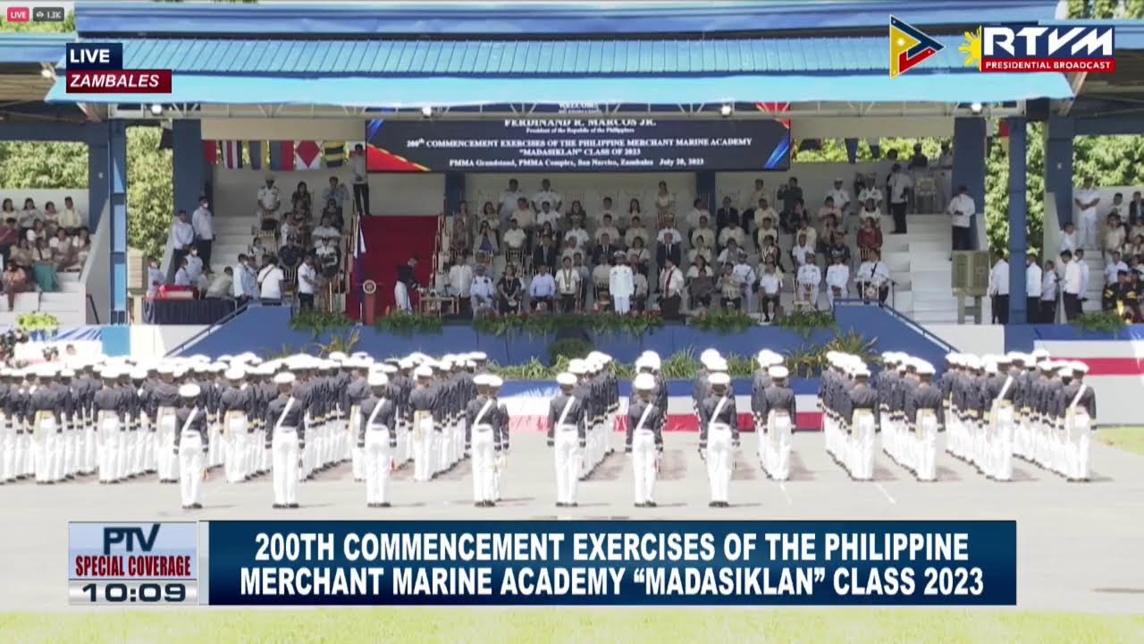 PBBM attends the 200th Commencement Exercises of the Philippine Merchant Marine Academy...