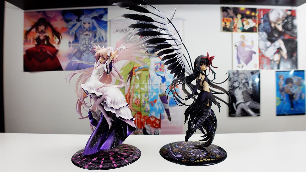 Madoka Magica - Ultimate Madoka and Devil Homura 1/8 Scale Figures - Unboxing and Review!