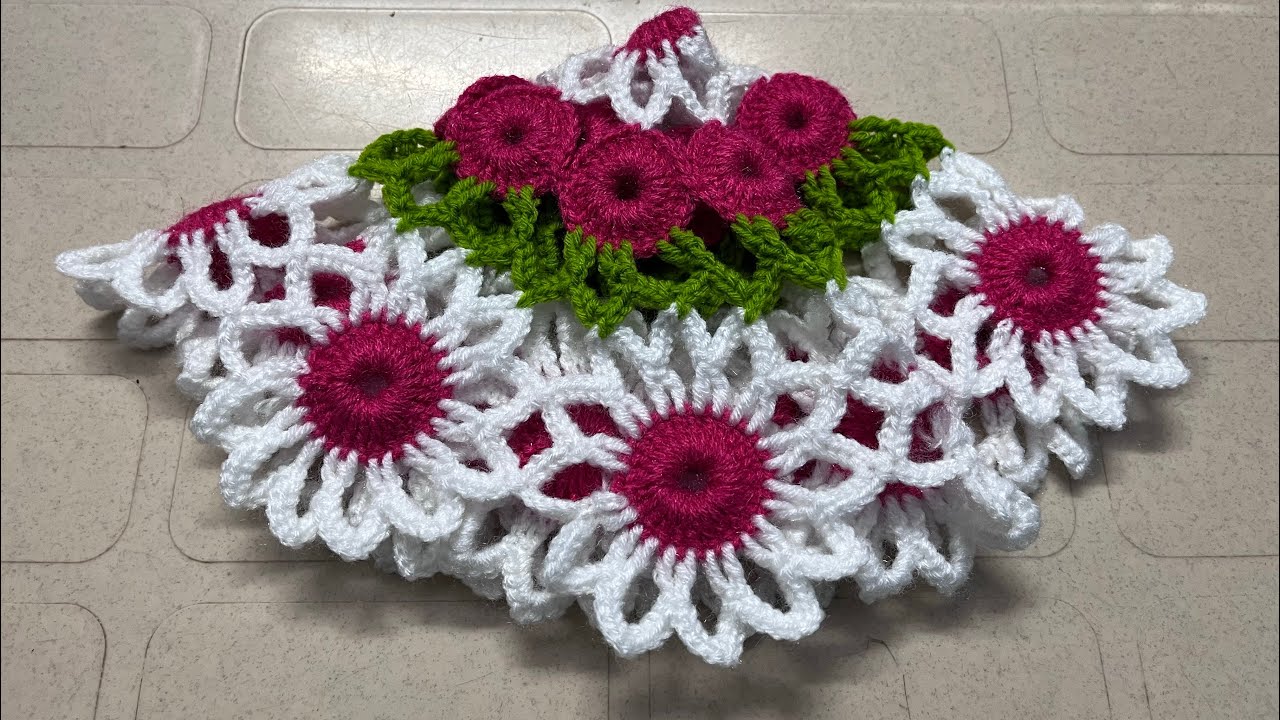 #design-67❤️Thalpose New Design ! Crochet Thalpose ! Crochet Rumal ! Beautiful Table Top👌✨🔥