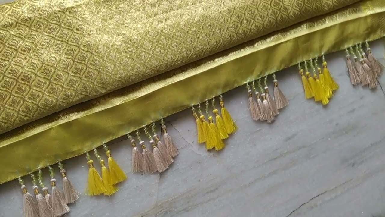 saree kuchu !! saree tassels !! New Design saree kongulu !! Saree Pallu design !! Smart Art & Crafts
