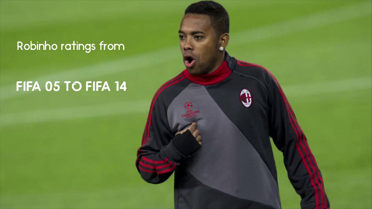 Robinho FIFA ratings from FIFA 05 to FIFA 14