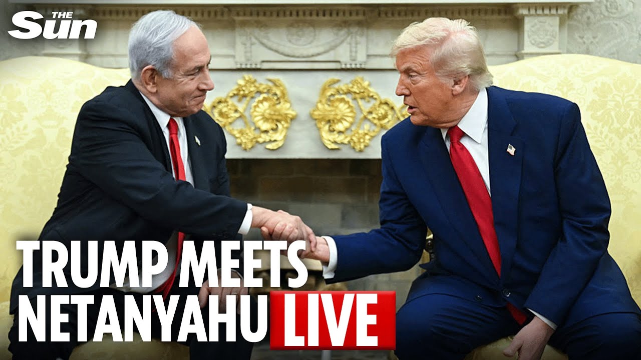 LIVE: Donald Trump meets Benjamin Netanyahu to discuss Gaza peace plan