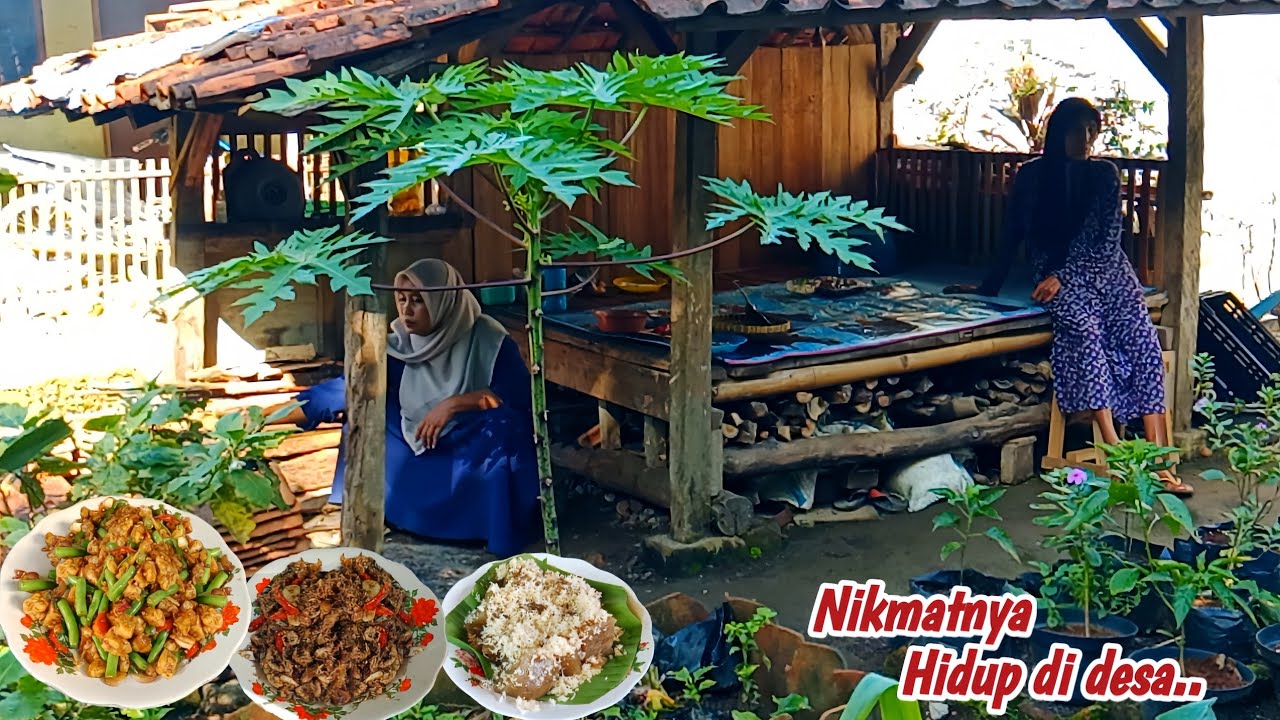 Masak Oseng Tempe+Buncis, Pindang Deless Serundeng, Pecak Terong | Bikin Aci Kawung