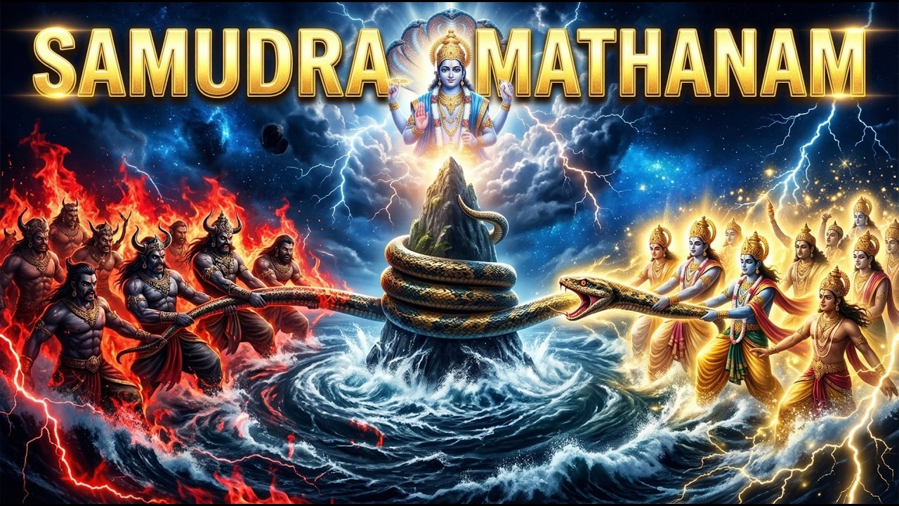 Samudra Manthanam Story in Telugu | The Secret of Amrutham | Epic Mythology Visuals