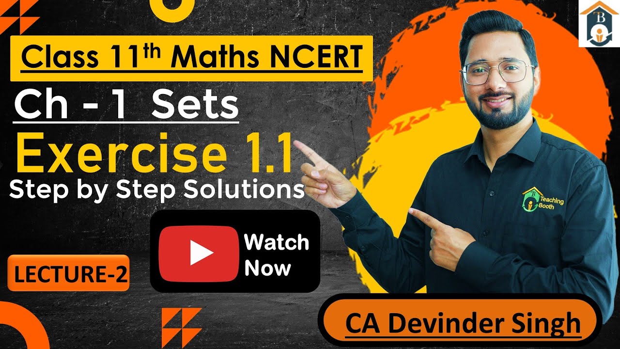 Class 11 Sets Exercise 1.1 | Chapter 1 Sets Class 11 | Ex 1.1 Sets Class 11 | CA Devinder Singh