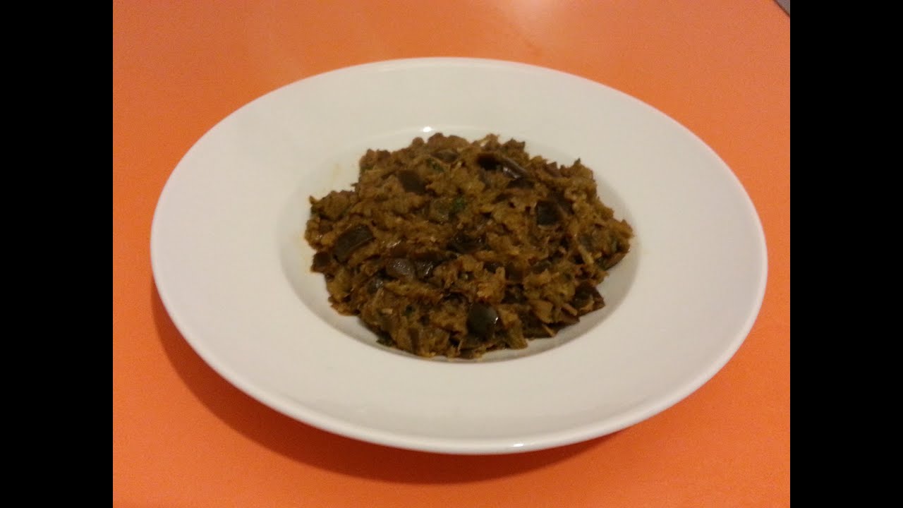 El arte de la cocina árabe - Ensalada Marroquí de berenjenas ( Zaalok - زعلوك )
