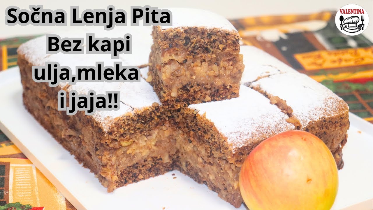 Posna LENJA PITA😍Bez kapi ulja, mleka i jaja❗Bez miksera sa merom na kašike🔝RECEPT za dane posta😋❗