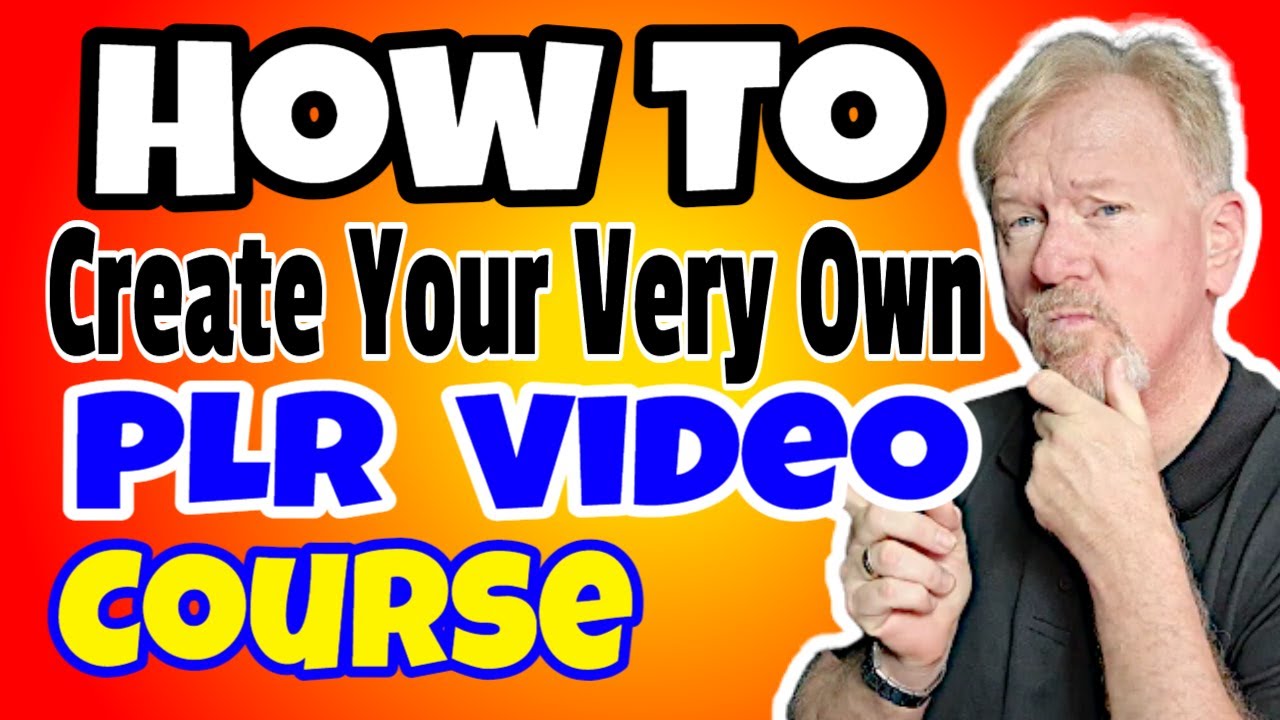 How To Easily Create Your Very Own PLR Video Course To Sell Online