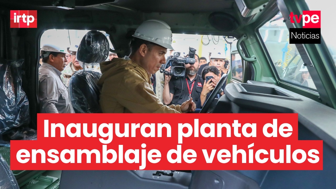 Presidente José Jerí inaugura nueva Planta de Ensamblaje de Vehículos Especiales de FAME