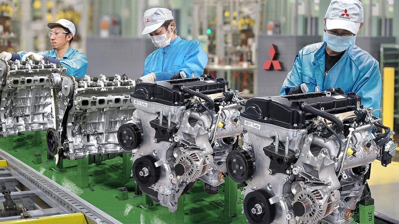 How they Build Mitsubishi Engines From Scratch in Japan