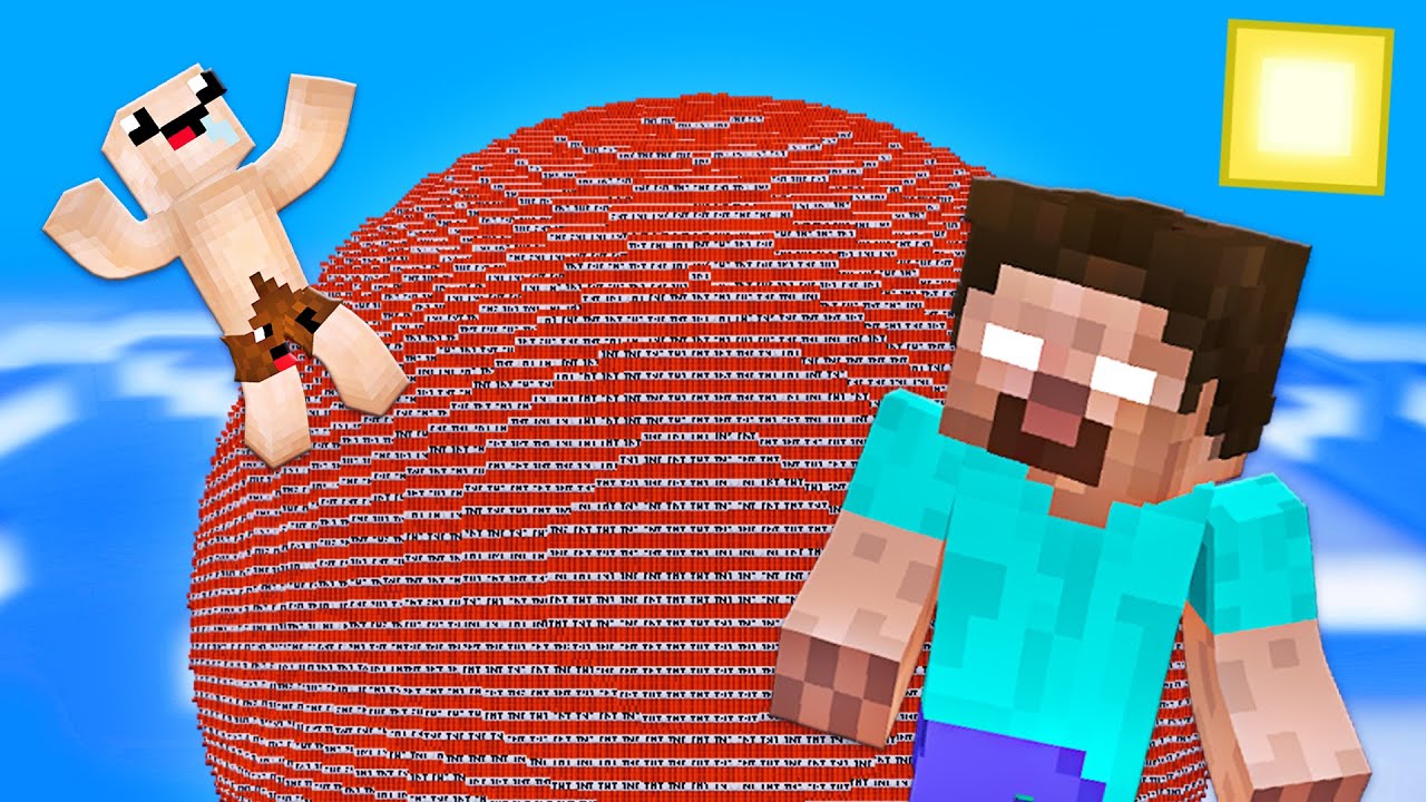 BOBO LECI w KULKI z HEROBRINE! 😂 - Minecraft
