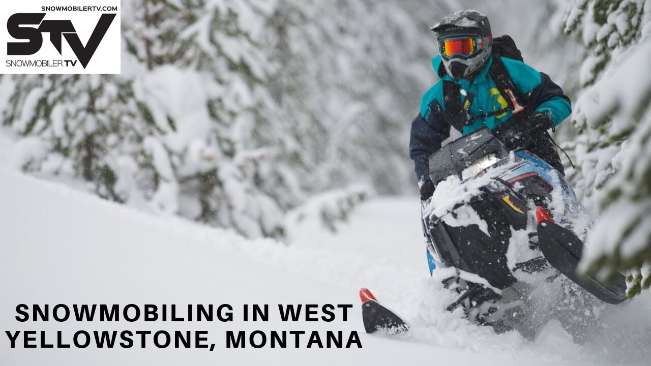Snowmobiling in West Yellowstone, Montana