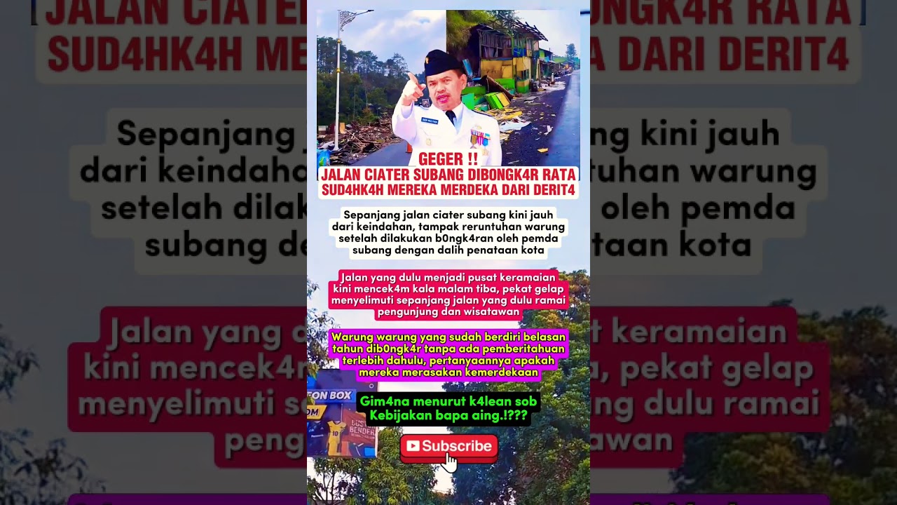 Jalan ciater subang dib0ngk4r dedi mulyadi 