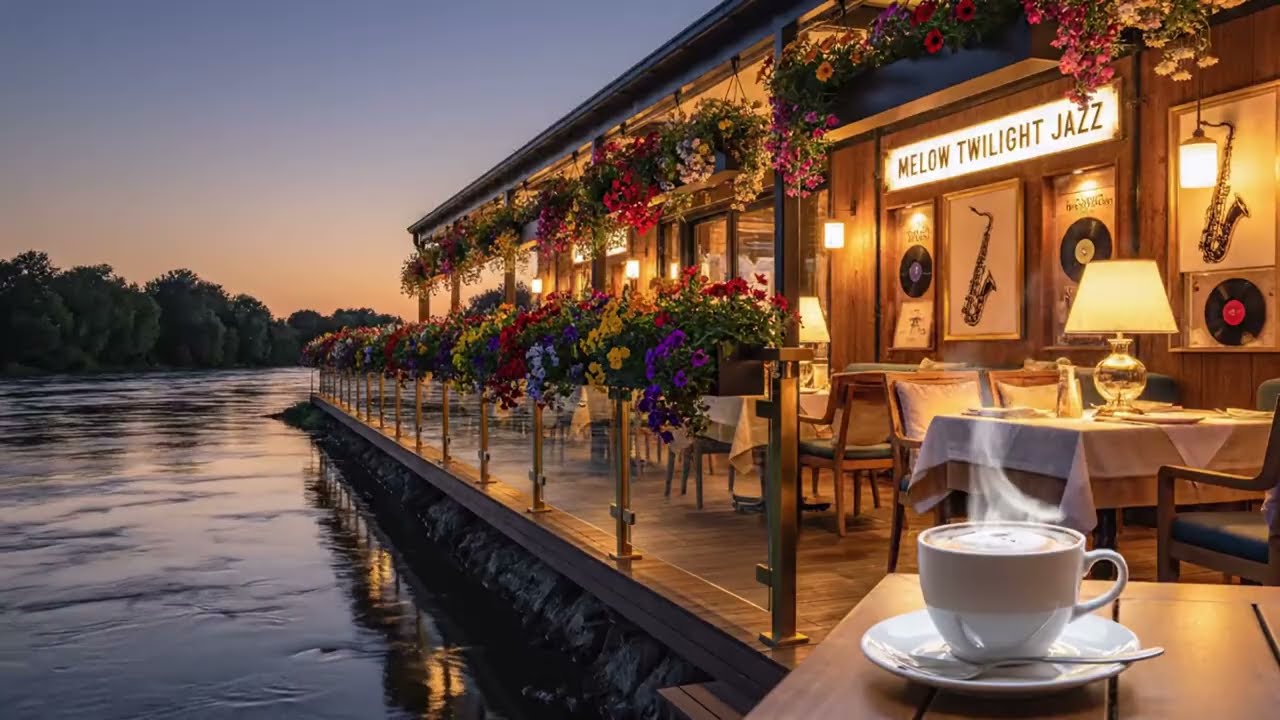 2 HR Smooth Jazz Piano Study Music 📚 Relaxing Cafe Ambience 4K for Focus, Work & Sleep