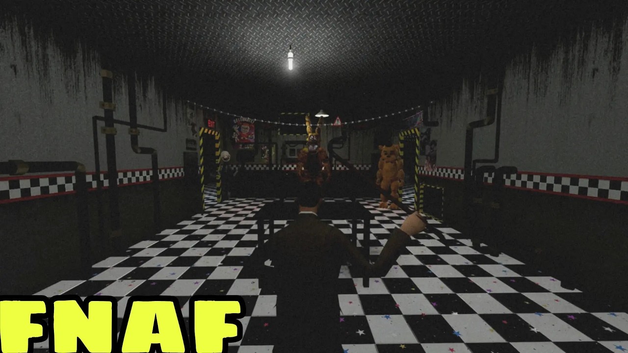 ниматроники пытаются убить охранника Ultimate Custom Night | Garry's Mod|