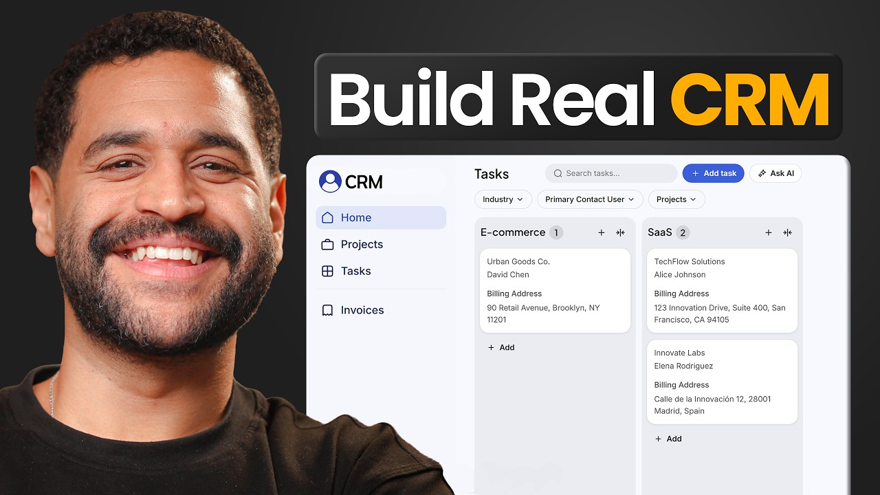 I Build a Custom CRM with AI in 1 day (No Code)