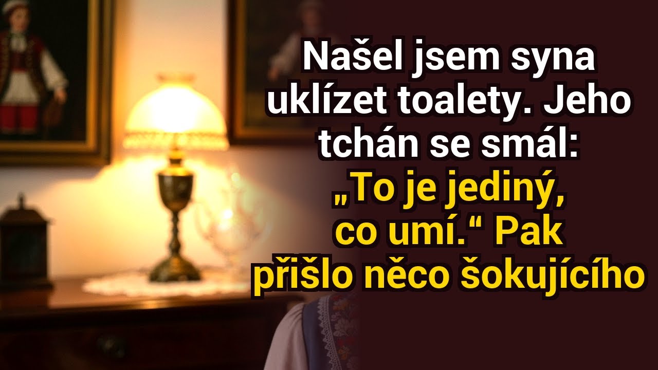 Našla jsem syna, jak čistí toalety. Jeho tchán se smál: „To je jediné, co umí.” Pak jsem zasáhla