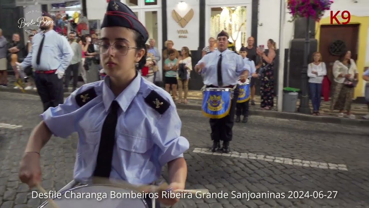 Desfile da Charanga dos Bombeiros da Ribeira Grande | Sanjoaninas 2024-06-27