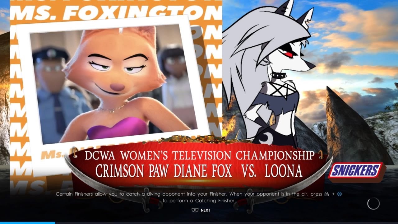 DCWA SEASON PREVIEW: The Crimson Paw Diane Foxington Vs. Loona From Helluva Boss In Hell In A Cell.