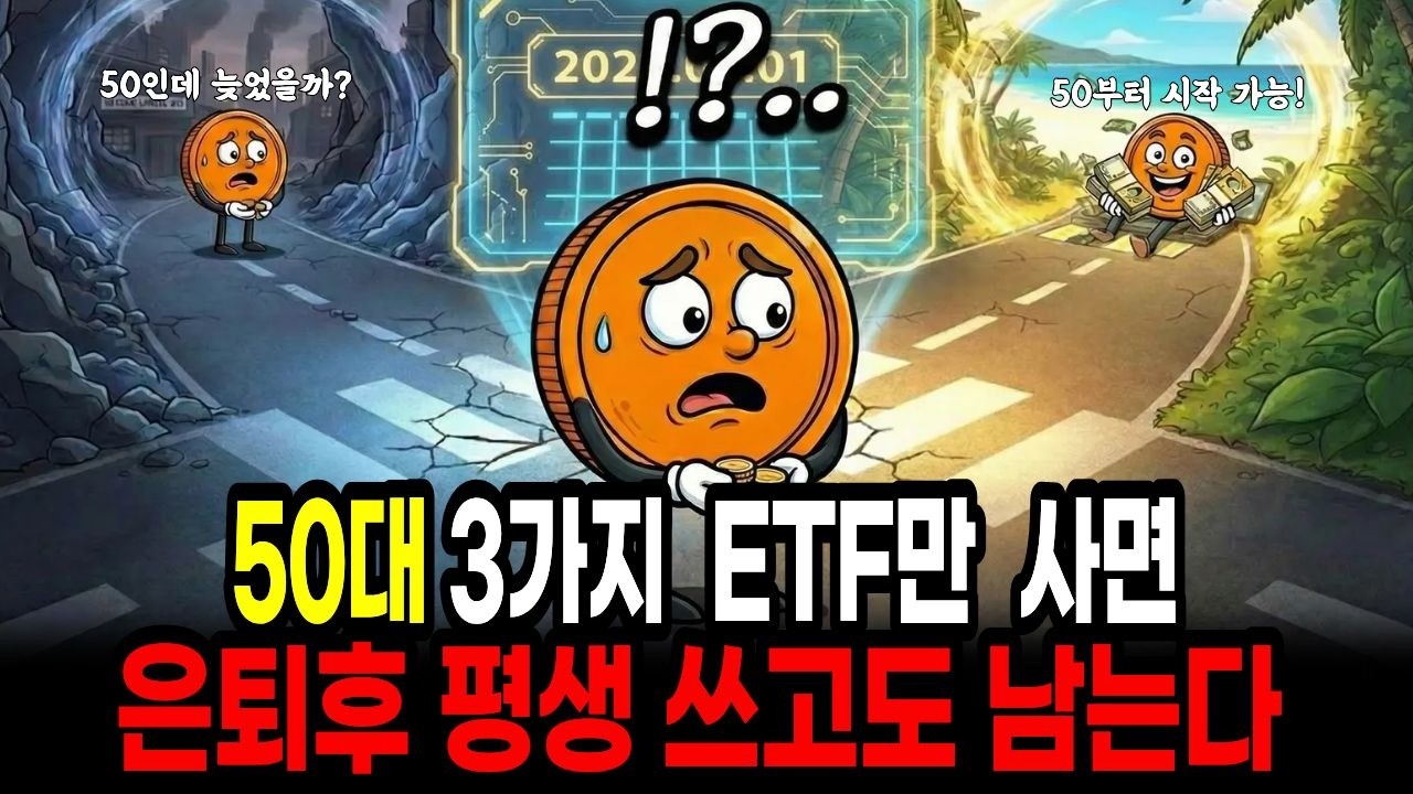 50대에 노후준비 안 됐다면 '이 3가지' ETF만  모으세요. 은퇴후 죽을 때까지 마르지 않는 현금 흐름 만드는 법