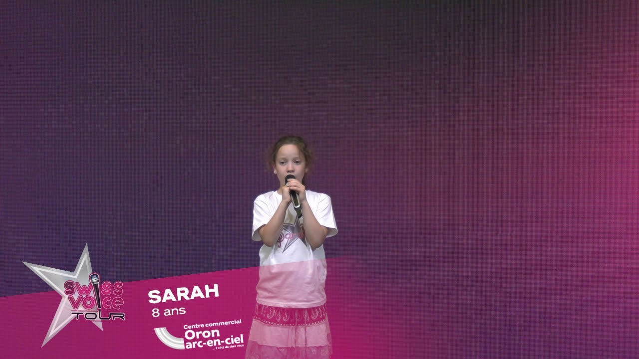 Sarah 8 ans - Swiss Voice Tour 2023, Centre Commercial Oron Arc-En-Ciel
