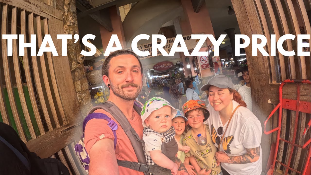 English family exploring the Port Louis Market (Mauritius 2025)
