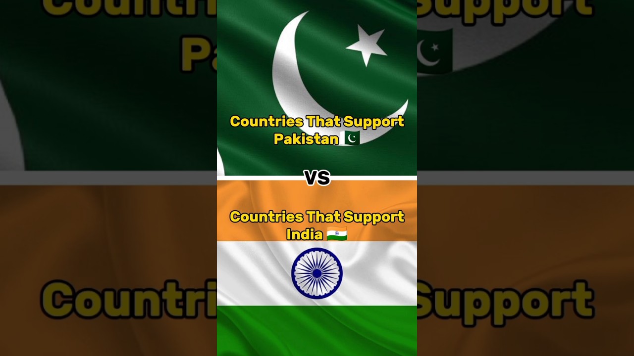 Global Support for Pakistan vs. India #fact #family #viral #views #video #shorts #100