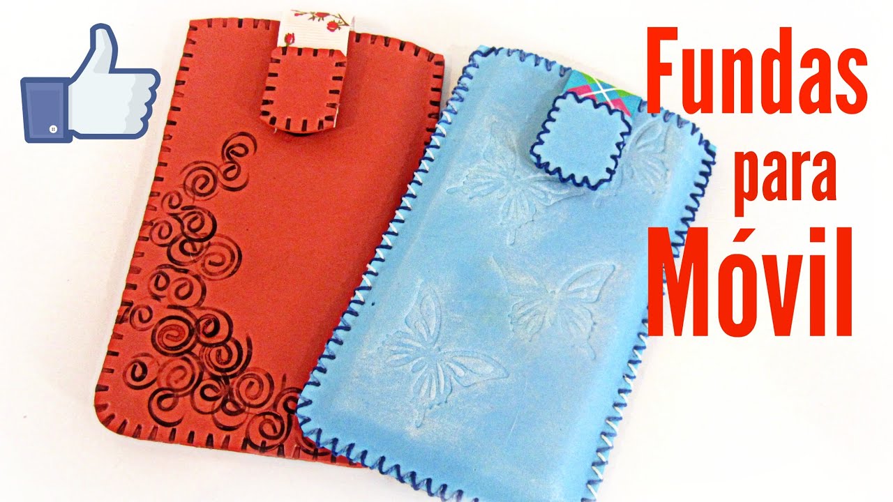 Fundas caseras para celular móvil fácil. Manualidades fáciles