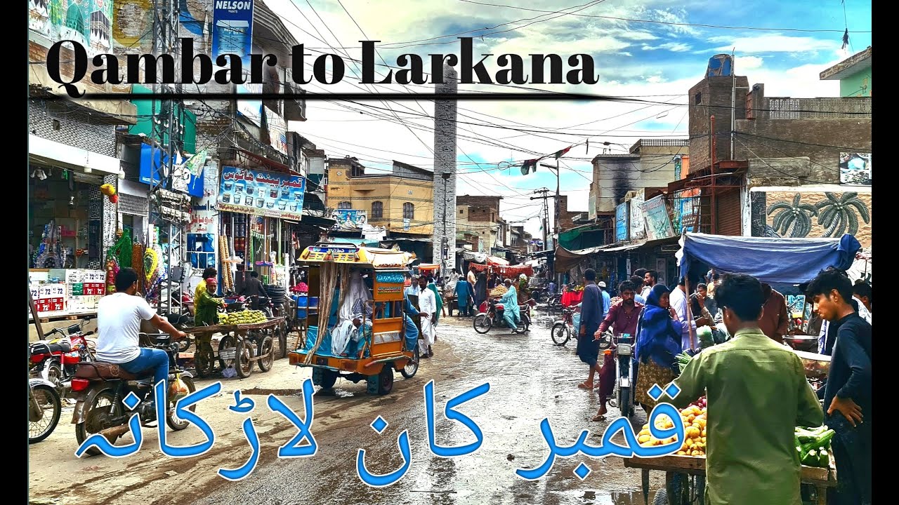 KAMBER TO LARKANA 4K VIDEO MONSOON WEATHER |QAMBER TO LARKANA #qambar#larkana#