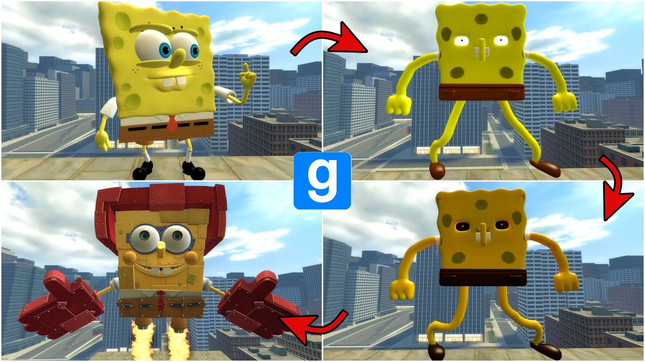 Evolution Of SPONGEBOB Nextbot in Garry's Mod!