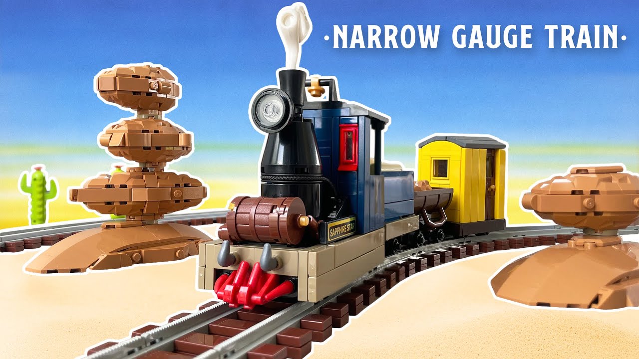 I made a tiny LEGO train that works!