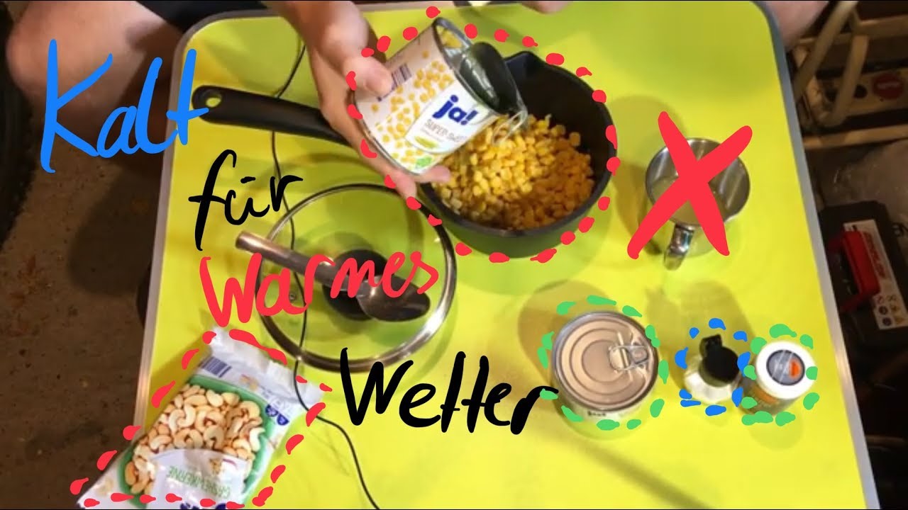 Einfaches Camping-Essen - Kaltes Essen f&uuml;r warmes Wetter
