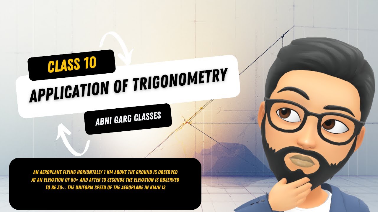 Find the Speed of Aeroplane | Trigonometry Class 10 | Height & Distance Question Explained ✈️