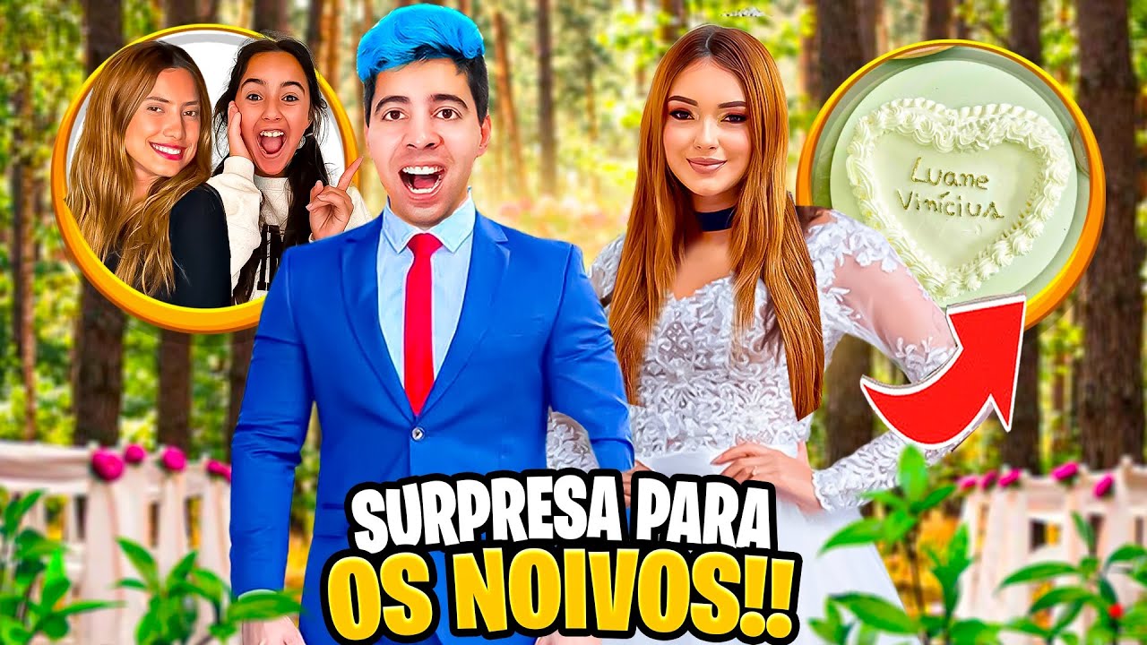 FIZ UMA SURPRESA PARA OS NOIVOS LUA E VINIBUG