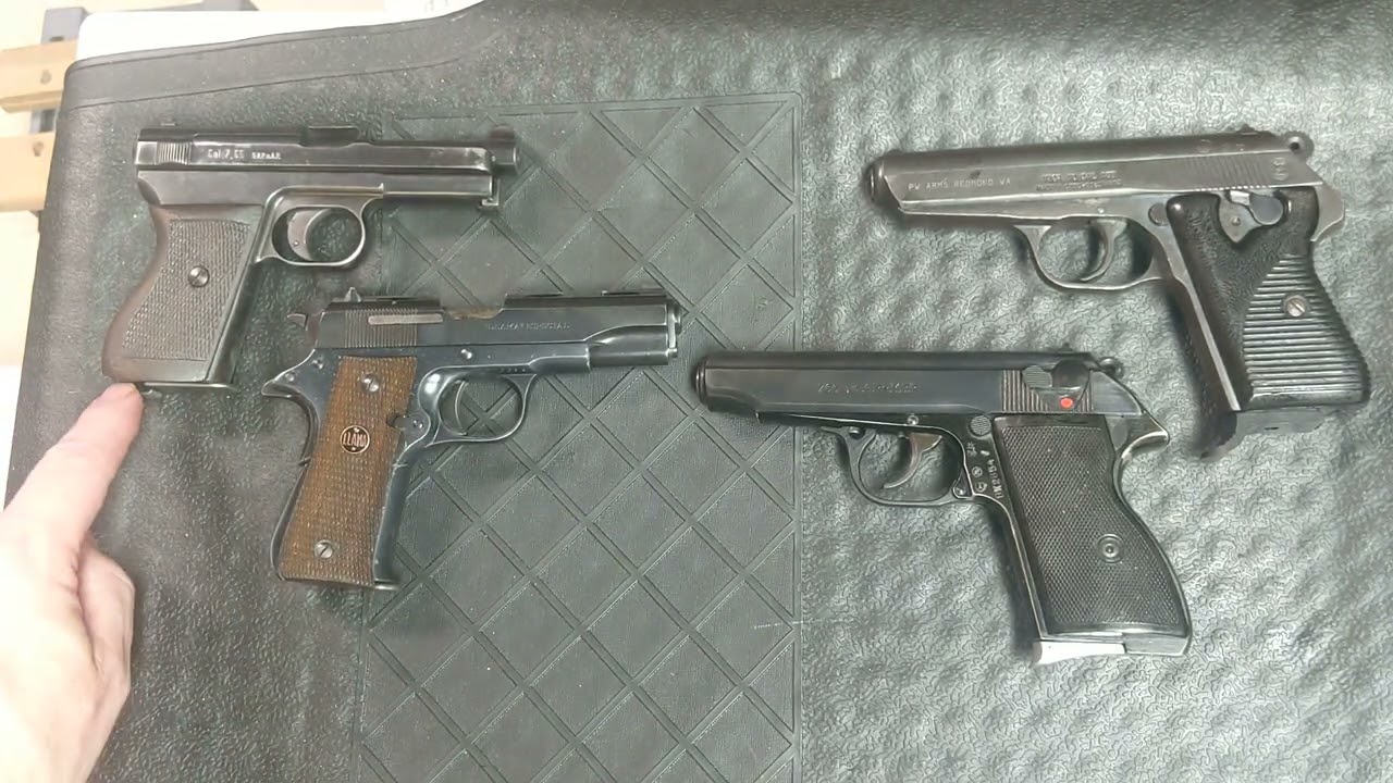 Range day results. A very good day. 32 ACP pistol showdown. Mauser 1934/Llama 32/FEG /CZ70