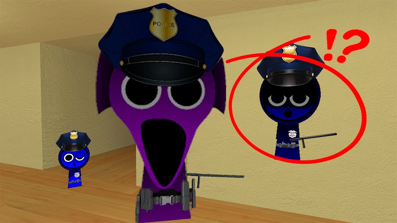 Police Durple is Looking For Little Horror Police Jevin