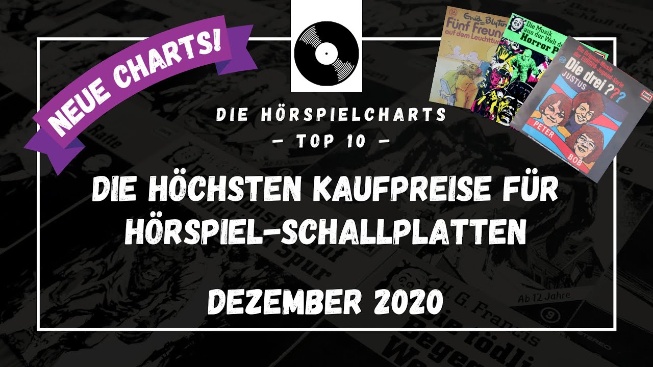 Die teuersten Hörspiele auf LP – Hörspielcharts Dezember 2020
