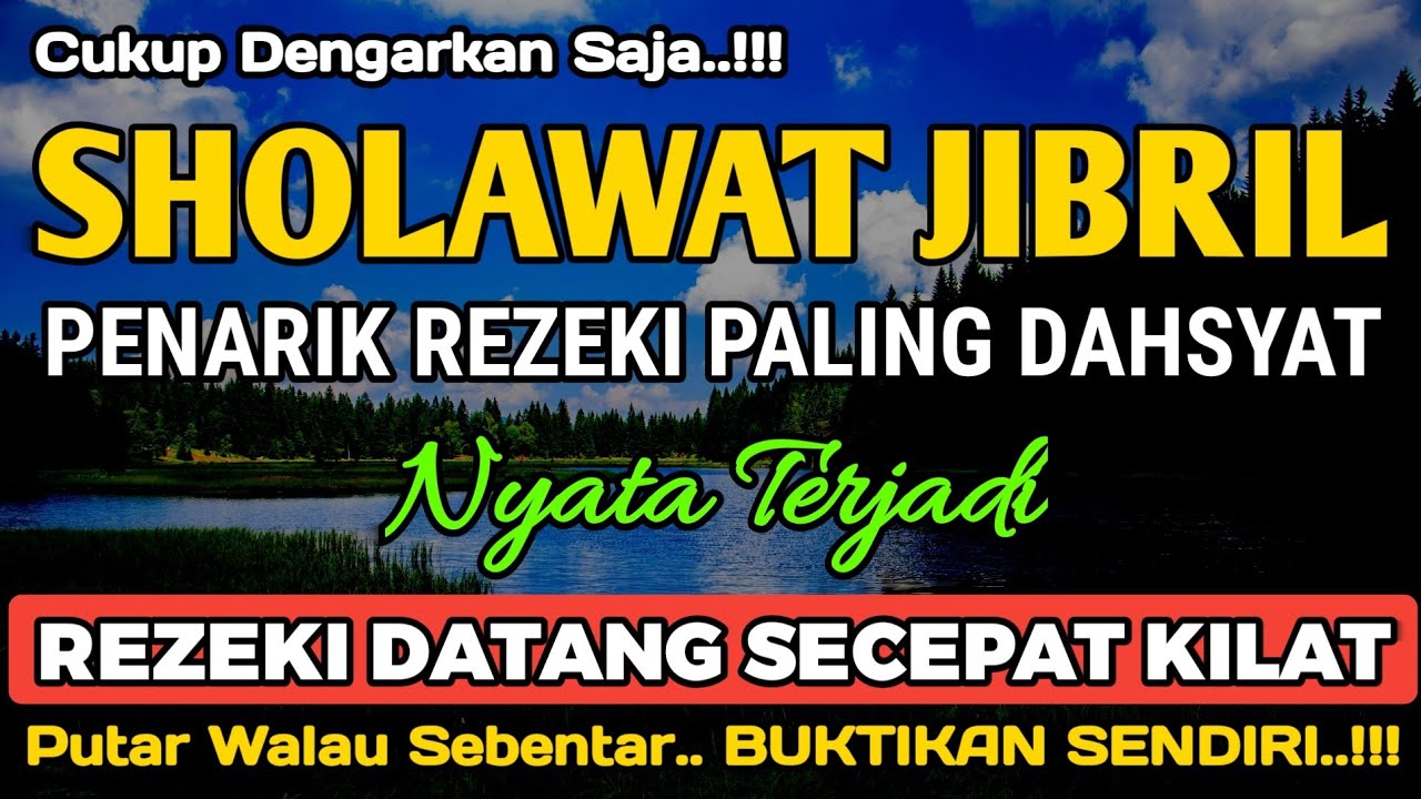 SHOLAWAT JIBRIL PALING MERDU, ENAK DIDENGAR SAMBIL KERJA, PENARIK REZEKI PALING MUSTAJAB