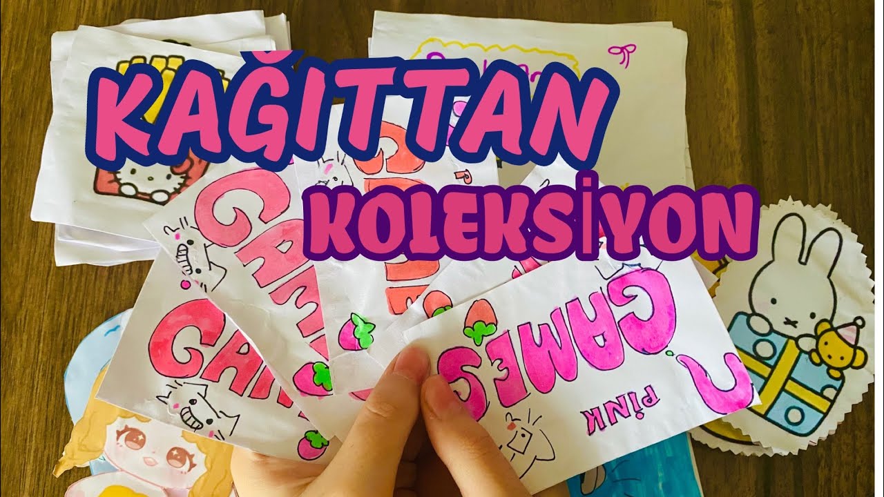 🌈Kağıttan Koleksiyon Videosu 😍 PAPER DIY BOOK / Kağıttan Etkinlikler / Etkinlik Videosu