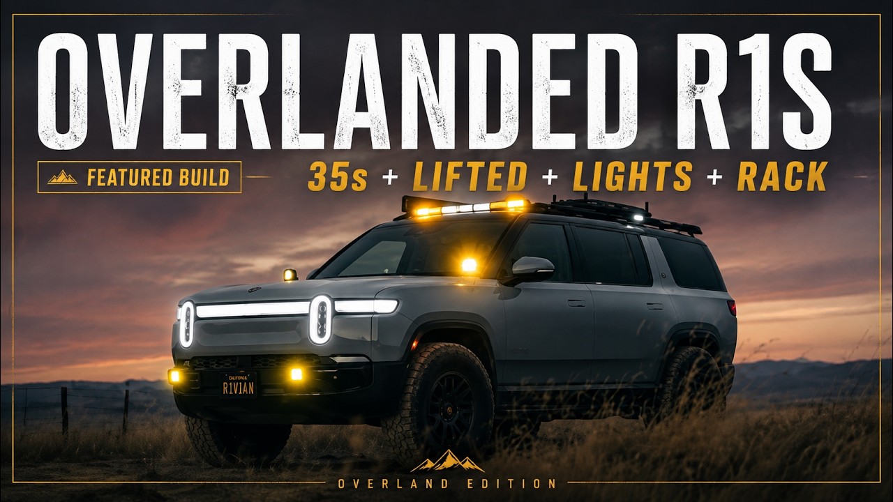 THE RIVIAN JUST GOT LIFTED WITH MPP LLL, GOT FALKEN 35’s, LIGHTS, AND A ROOF RACK.  LET'S GO!!!!