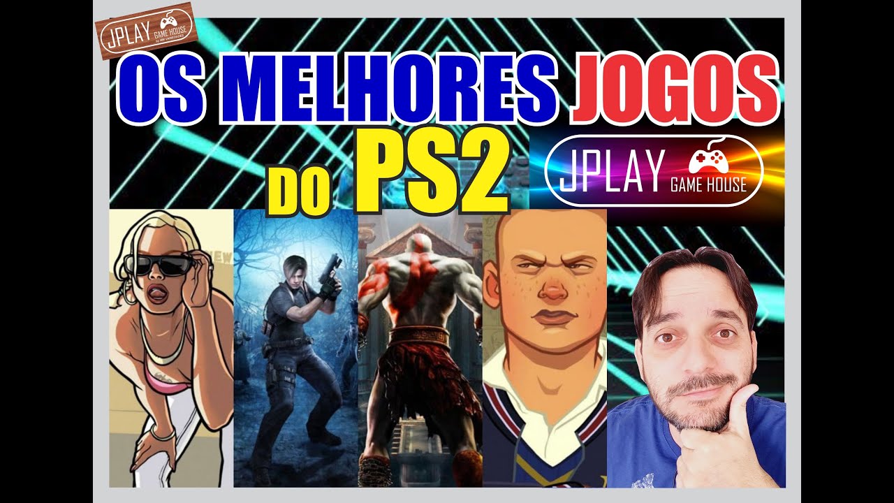 QUAIS OS JOGOS MAIS BAIXADOS DO PS2? TOP 10 JOGOS PLAYSTATION 2, JPLAY GAMEHOUSE
