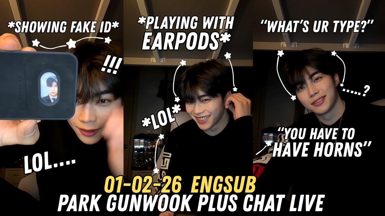01-02-26 ꨄ︎ Park Gunwook plus chat live ENGSUB~!