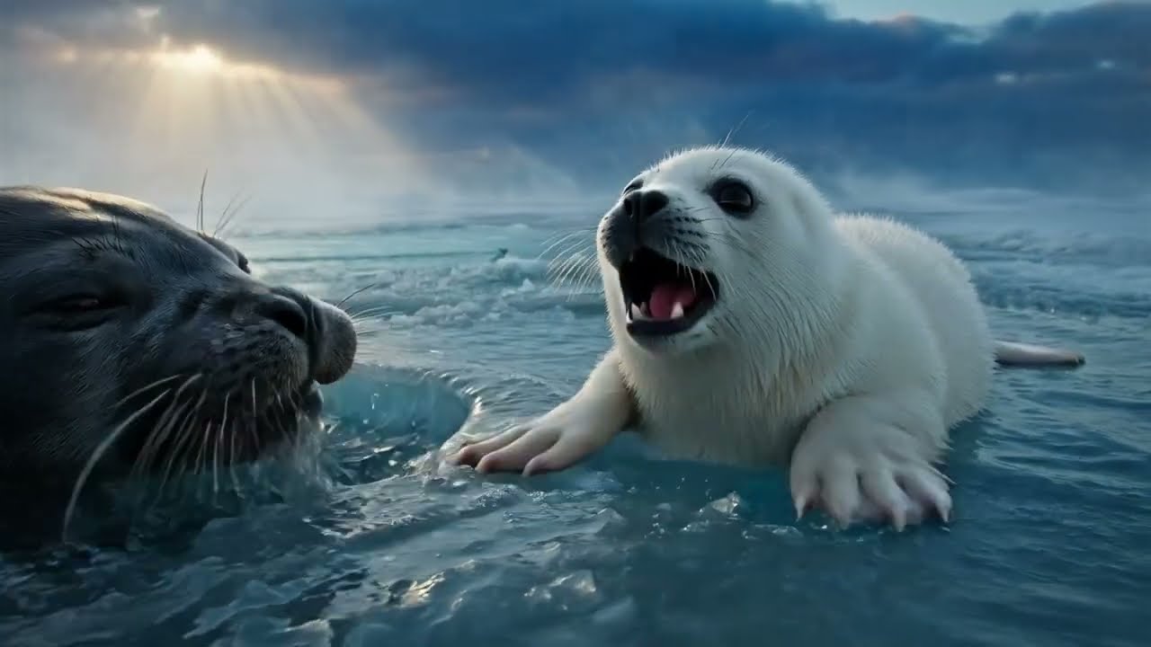 Baby Seal Begged a Polar Bear to Save Its Drowning Mother… What the Bear Did Next Is Impossible