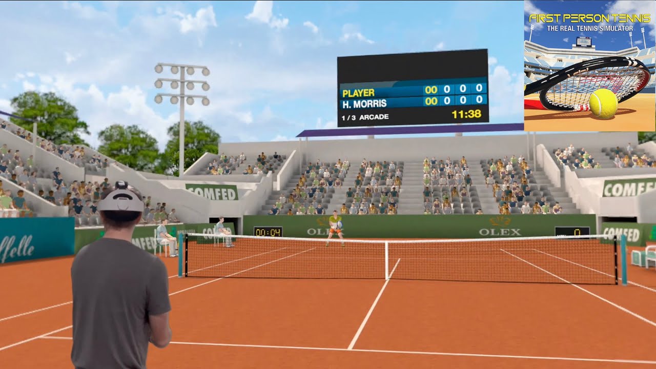 First Person Tennis VR | Round 2 | Monte-Carlo | 3-0 Win