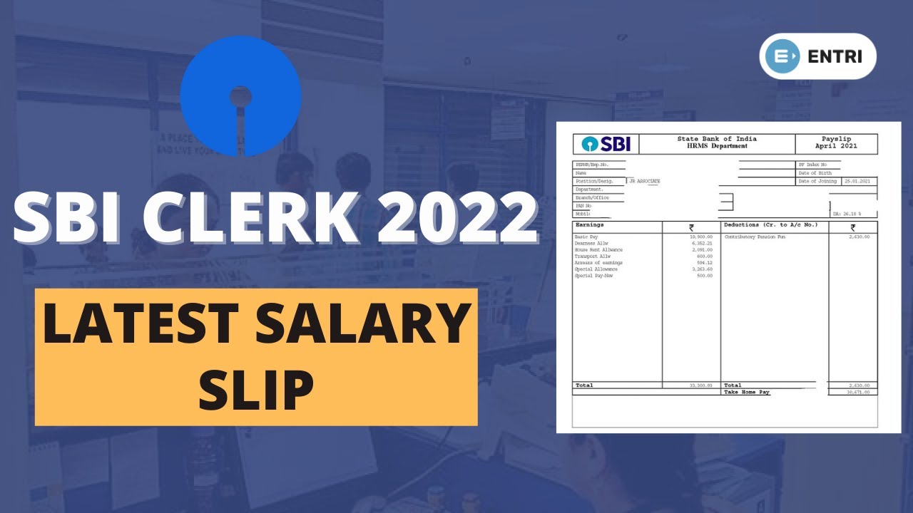 SBI Clerk Salary Slip 2022: SBI Clerk Salary and Perks, Allowances, Benefits & Increment Per Year