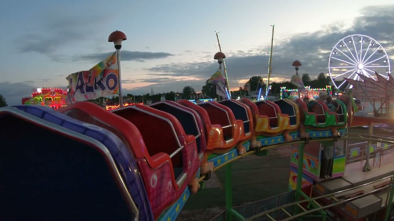 Lunapark Jan Novy - rollercoaster Horska Draha/Super Drive Łeba 2024