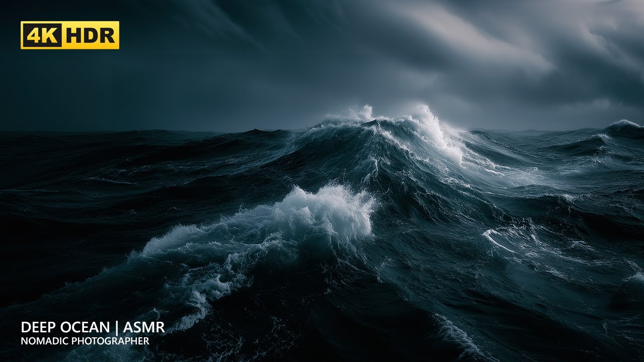 Deep Sea & Ocean Waves ASMR | Relaxing Underwater Sounds for Sleep & Meditation | 4K UHD