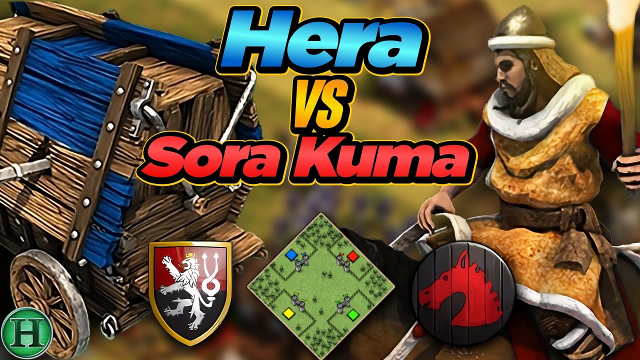 Bohemians vs Huns | 1v1 Arena | vs Sora Kuma | AoE2