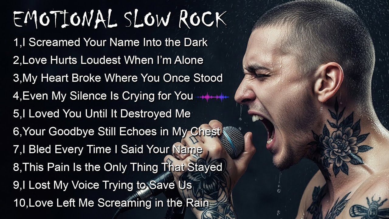 Emotional Slow Rock Playlist 2026  Heartbreak Songs That Hurt Deep  Cinematic Sad Rock