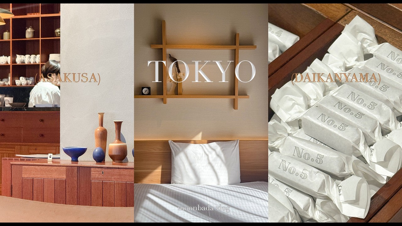 도쿄 여행 브이로그 | 다이칸야마 카페 | 넘버슈가, 덜튼, 츠지한 | 혼자 묵은 아사쿠사 호텔 | 현지인 추천 이자카야 | tokyo travel vlog (+구글 지도 공유)